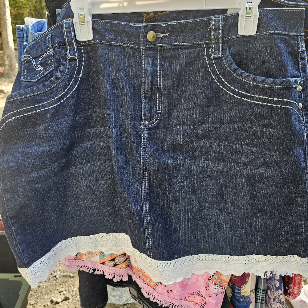Cato Dark Blue Denim Mini 16w